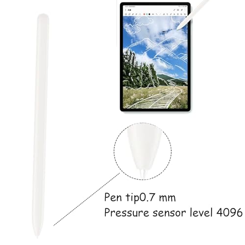 Image of 2 Pack Galaxy Tab S9 FE S Pen for Samsung Galaxy Tab S9 FE / S9 FE+ Stylus Pen,Replacement for Samsung Galaxy Tab S9 FE Pen(Silver)