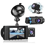 【Auto Camera mit Parküberwachung und Bewegungse】Stellen Sie die Auto-Armaturenbrett kamera nach dem Parken in den Parküberwachungsmodus ein.Im Parkmodus zeichnen dash camera automatisch 31 Sekunden Video auf,sobald die vordere dasch-cam auto ein Wackeln oder eine Kollision vor dem Fahrzeug erkennt.Wenn Sie die 24-Stunden-Parküberwachungsfunktion nutzen möchten, kaufen Sie bitte das Kabelset separat.