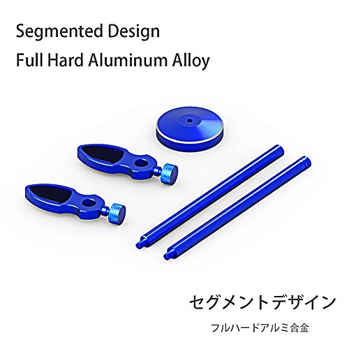 glotrends Supporto per Scheda Grafica GPU, Supporto Universale per schede grafiche VGA, Alluminio anodizzato aerospaziale, schede a Slot Singolo e Doppio Regolabili per custodie Computer (Blu)