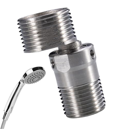 La Mejor Recopilación de Duchas y componentes de la ducha los más recomendados. 50 Adaptador de ángulo de grifo, 1,93x0.95 pulgadas pie curvado en ángulo curvo, ajustable con conector ducha, adaptador codo ducha, componente fácil limpiar y almacenar pa