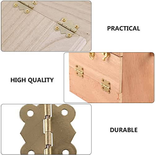 iplusmile Vogel Accessoire 40 STKS Papegaai Nest Box Accessoires Anti- bijt Ring Vlinder Scharnier Lock met Schroef - Afbeelding 6