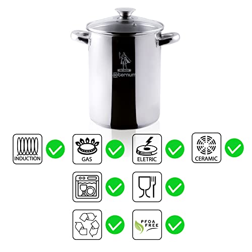 Foto von Aeternum Divina Pasta Pot Pentola per Pasta 22 cm, Adatto all'Induzione, Acciaio