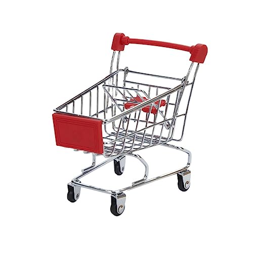 Joinpaya Mini Chariot À Provisions Jouet Taille M Conteneur De Stockage CréAtif pour Bureau Accessoires BéBé Rangement Jouets De Simulation