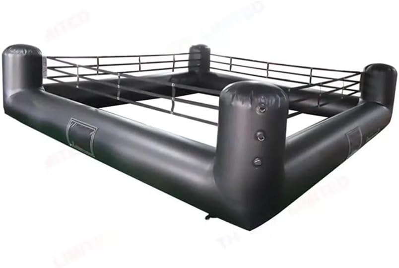 Inflatable Game Interactive Inflatable Wrestling Boxing Ring Game Joust Games, 4x4m, Black