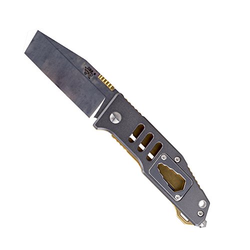 Sanrenmu 7046 Folding Knife multifunction tools knife Aluminum Handle (7046LTX-LKR-T3)