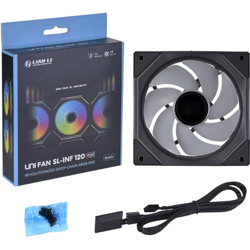 Image of Lian Li UNI Fan SL Infinity Fluid Dynamic Bearing 120MM CASE Fan - Black