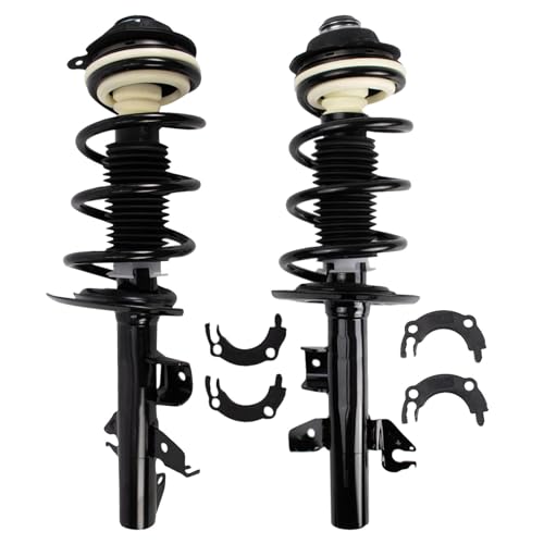 Image of TRQ Front Strut & Spring Assembly Set | For 14-22 Jeep Cherokee Driver & Passenger Side Pair