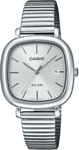 Casio Reloj Analógico para Mujer de Cuarzo con Correa en Acero Inoxidable A2464