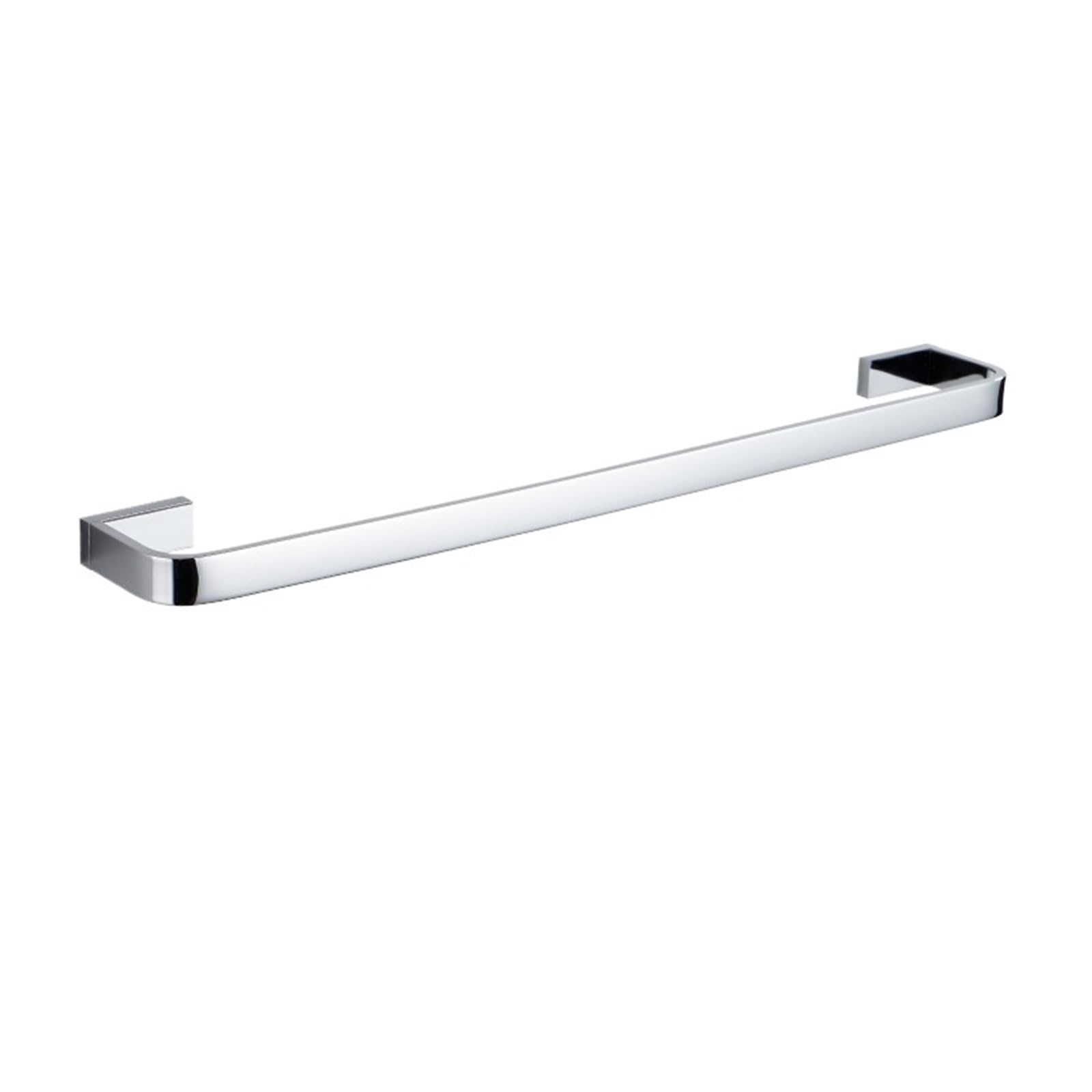 Towel Rail Towel Holder Brass Bathroom Wall Mount Single Towel Rack Chrome Bathroom Accessories Towel Hanger Bar 30-50cm(Chrome 50cm)