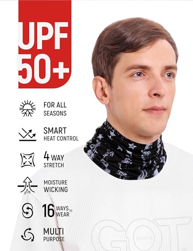 Image of UPF 50+ Fishing Neck Gaiter - UV Face Mask Sun Protection for Men Women
