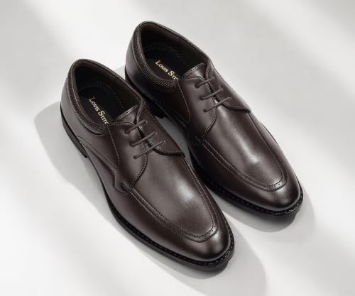 Image of LOUIS STITCH Men's Formal Lace-Up Derby Shoes | Formal Lace-Up Shoes for Men | Business & Occasion Wear | LSVSWC-2