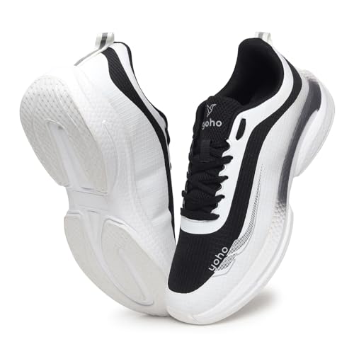 Image of YOHO RushHour Dynamiq Sports Shoes for Men |Cushioned Insole, Stylish, Casual & Sneakers for Gents | Lightweight, Anti-Skid Shoe for Gym, Walking, Running & Everyday Use-1800