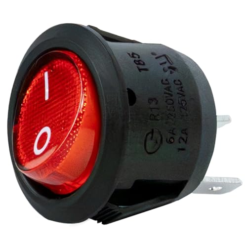 2Pcs 2Pin Adapts Power Switch or Light Switch for Kids car Toys,ON-Off Replacement Power Button for Ride on car Start Switch Button for Kids Electric Cars Powered Bumper Car Parts