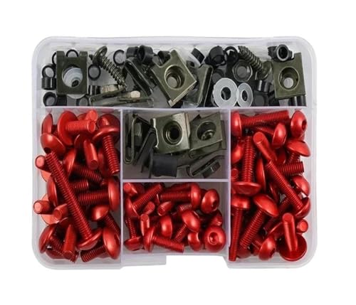 Kit boulons carénage moto rouge pour Ducati Monster 696 et Multistrada 190 pièces
