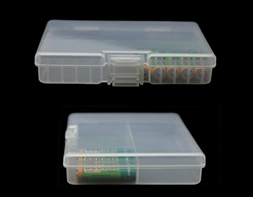 Whizzotech Aaa Battery Storage Case Battery Holder Organizer Box Holds For Lot Of 48 Aaa Batteries Bl06 #TOP4