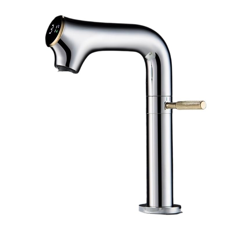 Grifo para lavabo digital que evita quemaduras con su mezclador preciso