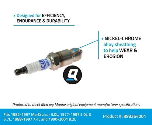 Quicksilver 898264001 Ac Delco Mr43T Spark Plug #TOP1