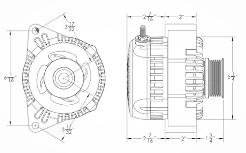 Mechman 240 Amp Corvette Alternator