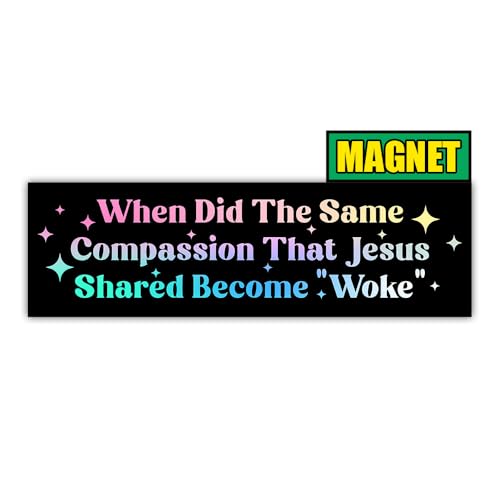 BAVAHA [10"x3"] Jesus was Woke Bumper Magnet OMG You Guys That's Not What I Said Funny Christian Magnet God Religious Decal Jesus Progressive Liberal Gifts Decor for Car Truck Fridge Dishwasher