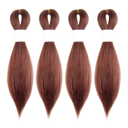 Osuntress Braiding Hair Pre Stretched Short Fake Braid 10 Inch 350#, 4 Pack
