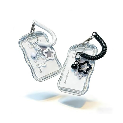 1pcs Photocard Holder Schlüsselanhänger, Schutzhülle für Fotokarten, Ideal für Outdoor-Ausweise, Studentenausweise und Sammlerkarten – Praktisch und Stylisch (2)