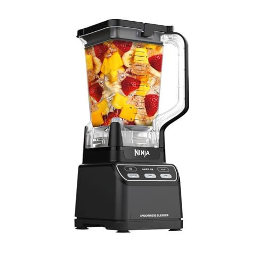 Ninja Smoothie iQ Blender, 1400 Watt Max, 70 oz Jug, Auto-iQ...