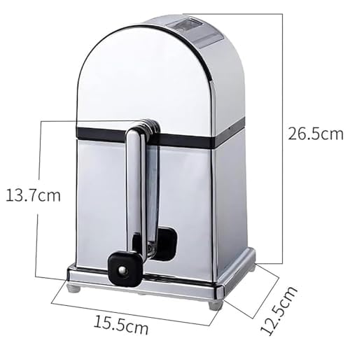 Trituradora de hielo manual portátil y máquina de conos de nieve con cuchillas de acero inoxidable para uso doméstico, perfecta para fiestas, campamentos y actividades al aire libre, fácil de operar y