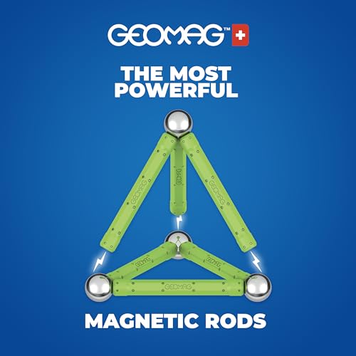 Geomag Jeux de Construction Magnétique pour Enfants - Jouets éducatifs pour Garçons et Filles 100% Recyclé - Collection Green Panels 114 pièces