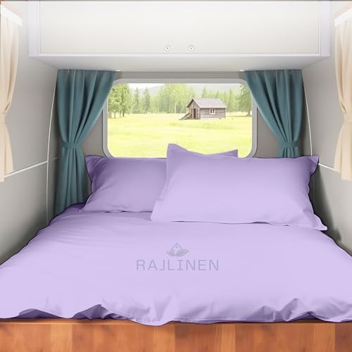 Short Queen RV Sheet Set (60x75), Egyptian Cotton, Lavender