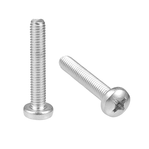 uxcell M6x35mm Machine Screws Pan Phillips Cross Head Screw 304 Stainless Steel Fasteners Bolts 15Pcs by uxcell - Used condition - US$8.99