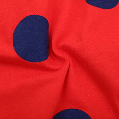 Image of HILEELANG Toddler Girls Short Sleeve Dress Easter Cotton Casual Summer Appliques Shirt Jersey Dresses