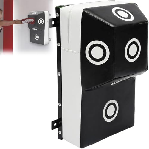 Saco de boxeo montado en la pared, blanco de pared pesado para entrenamiento de boxeo, bolsa de corte superior para adultos, ideal para gimnasio en casa y dormitorio