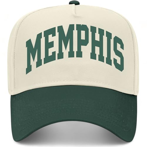 Memphis Collegiate Hat (US, Alpha, One Size, Green/Natural)