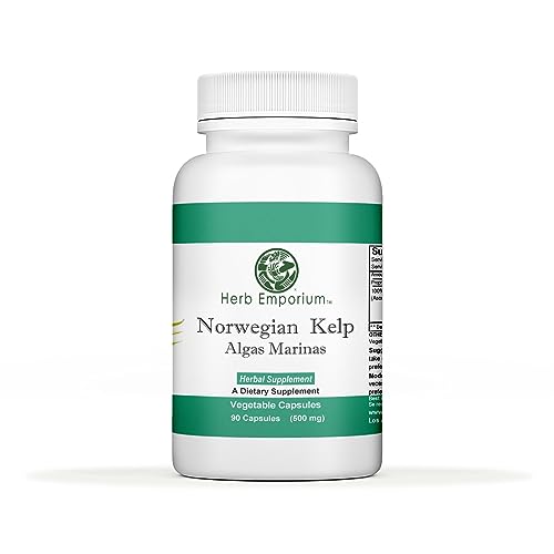 Herb Emporium Norwegian Kelp (Algas Marinas, Ascophyllum nodosum, Laminaria) 90 Capsules.