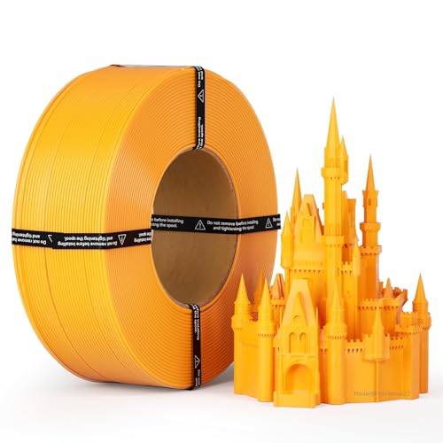 kexcelled PLA Refill Filament 1.75mm Dark Yellow Toughness Enhanced 3D Printer Material +/- 0.03mm 1kg Spool (2.2lbs) fo