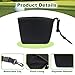 ORNAROVI Portable Golf Club Cleaner Bag Waterproof Liner Golf Ball Washer Pouch with Detachable Clip Quick Grass Removal Cleans Grooves Golfing Accessories Unique Gifts for Golfers (Black)