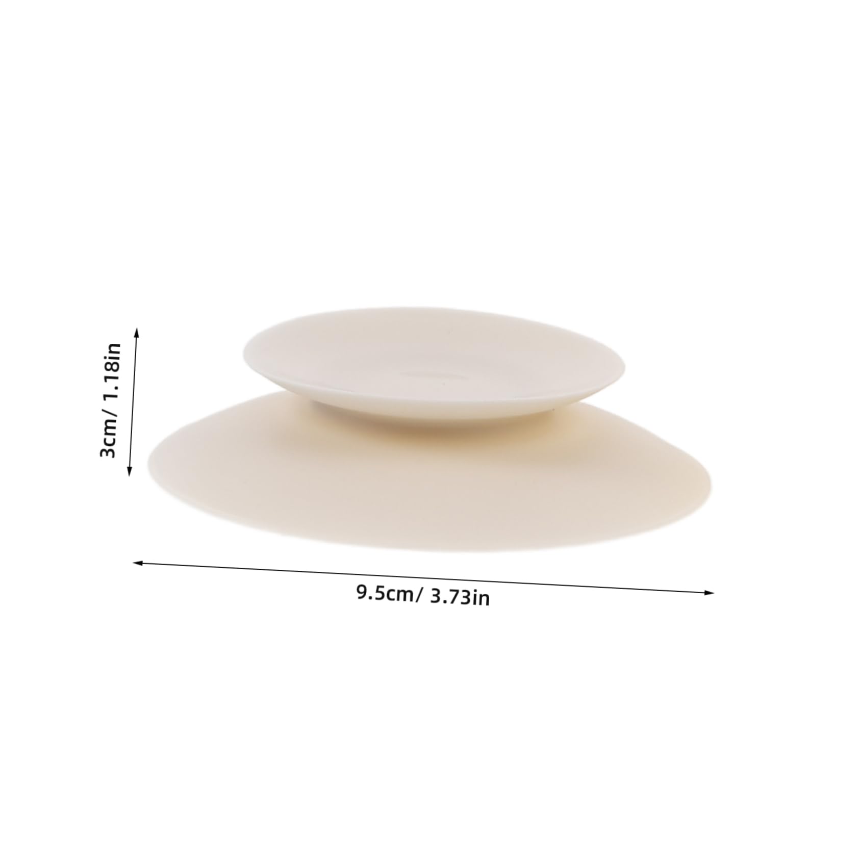 Generic Baby Suction Bowl Silicone Utensil Rest Sucker Pads Versatile Suction Mat Bowl for Boys and Girls