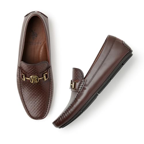 Image of U.S. Polo ASSN. Men Leather Driving Shoe