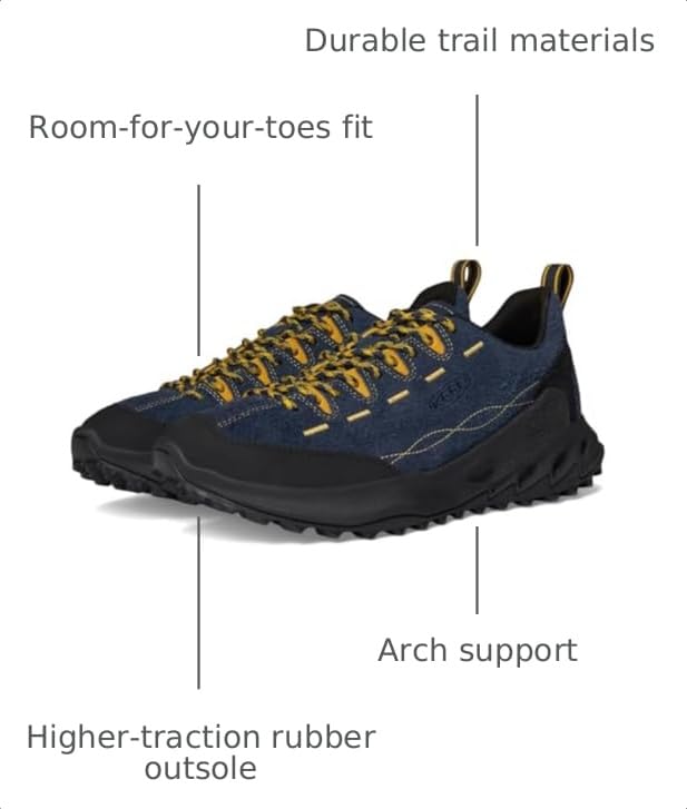Image of KEEN Men's Jasper Zionic Durable Tread Suede Climbing Approach Style Hiking Shoes