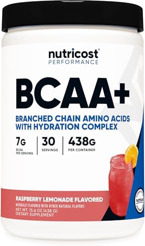 Amazon.com: Nutricost BCAA + Hydration Powder (Raspberry Lemonade) 30 ...