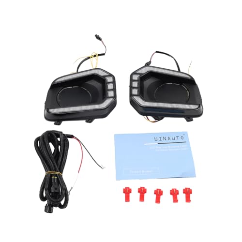 GZYF Fog Lamp Turn Signal Daytime Running Lights 1 Pair for Toyota Tacoma SR SR5 2016-23 ABS