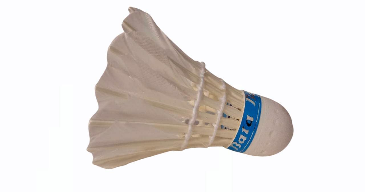 Futurez Keys Badminton Shuttle Cock White Feather Shuttle Cock Pack of 10-picture-17