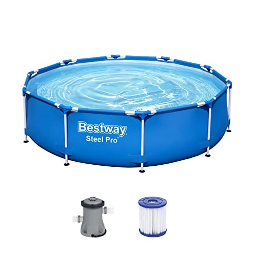 Bestway Acero Pro Piscina - Modelo 56679 - Ø305 X 76 Cm - 4678L - Con Bomba De Filtración - Un Cartucho