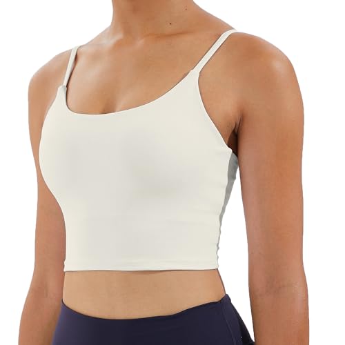 Meslong Women's Strappy Stretch Sports Bra Longline Yoga Tank Top