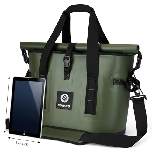 Image of Vogano 40 Can Soft Cooler Bag - Insulated Leak-Proof Large Cooler Bag with Roll-Top Waterproof Seal | Portable Ice Chest for Camping, Beach, Travel, Picnics | 24HR Cold Retention