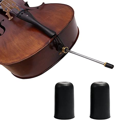 BEYEQCEZ Cello End Pin Protector, 5 Stück Tragbare rutschfeste Matte für Cello-Endstift Instrument Zubehör, Schwarz