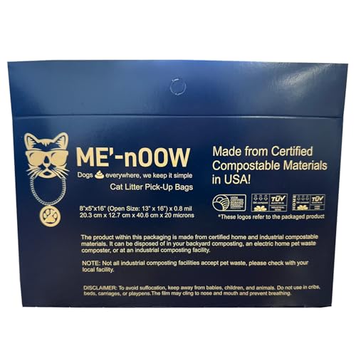 Image of Eco-Friendly Dog Poop Bags with Handles - 100 Strong Leak-Proof Waste Bags for Dogs & Cat Litter Cleanup - Plant-Based, Easy Tie & Carry, Made in USA, Unscented