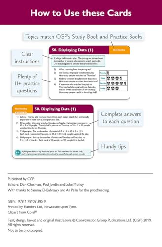 11+ GL Maths Revision Question Cards - Ages 10-11: for the 2026 tests (CGP GL 11+ Ages 10-11)