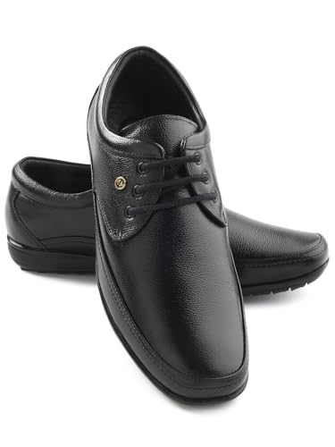 Image of Liberty Healers HA1 12 Formal Lacing Derby Shoes for Men with Rubber Sole| Suitable for Wedding Office Wear | Durable Lightweight and Cushioned Footbed | Shock Absorption