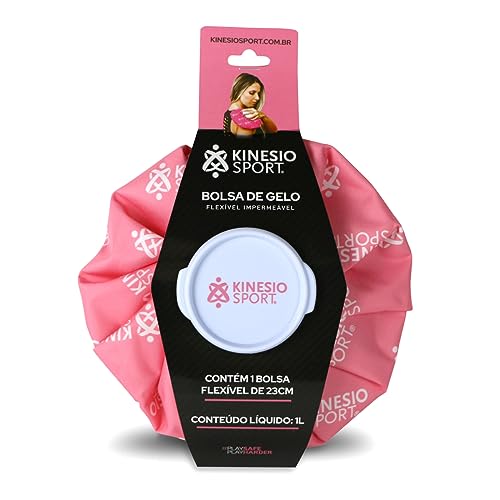 KinesioSport Bolsa De Gelo Flexível Impermeável ® Rosa - 23Cm